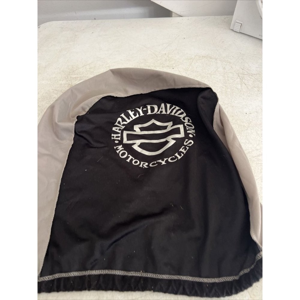 HARLEY DAVIDSON Black Silver Helmet Storage Dust Cover Bag Drawstring Closure